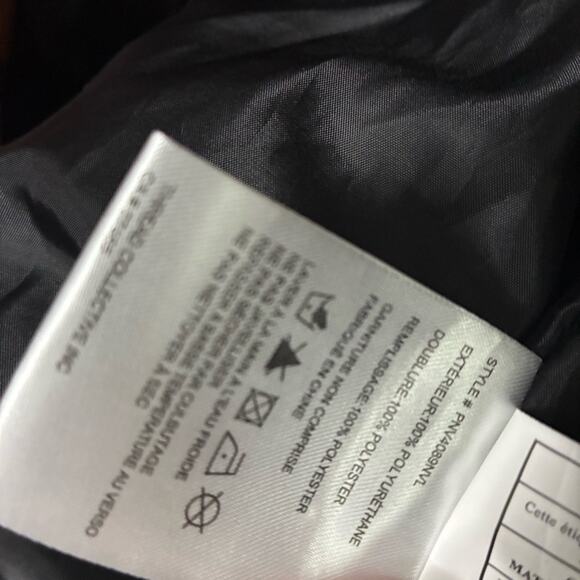 NVLT Cognac Oversized faux Leather Puffer Winter Coat Jacket down alternative XS - Picture 11 of 15